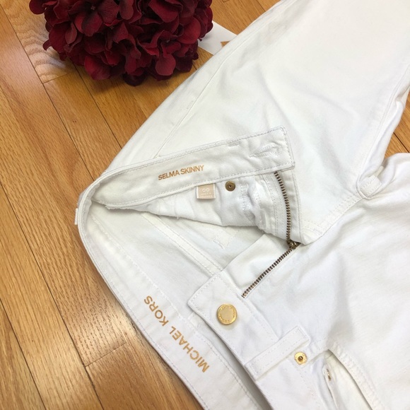 Michael Kors White Selma Skinny Jeans - Picture 4 of 5